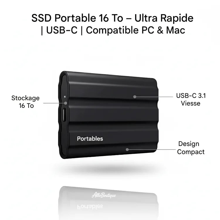 UltraSSD™ - SSD 16 To Portable – Stockez Tout en Ultra Vitesse