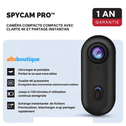 SPYCAM PRO™ – La Caméra Compacte 4K
