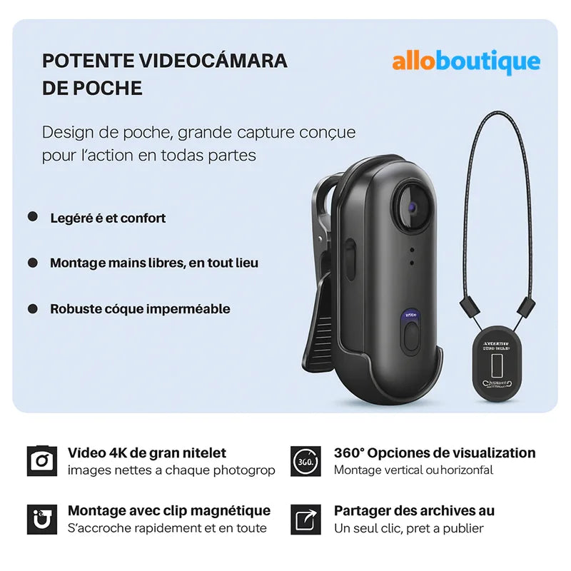 SPYCAM PRO™ – La Caméra Compacte 4K