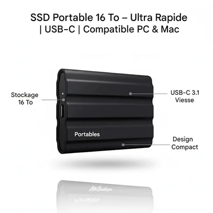 UltraSSD™ - SSD 16 To Portable – Stockez Tout en Ultra Vitesse